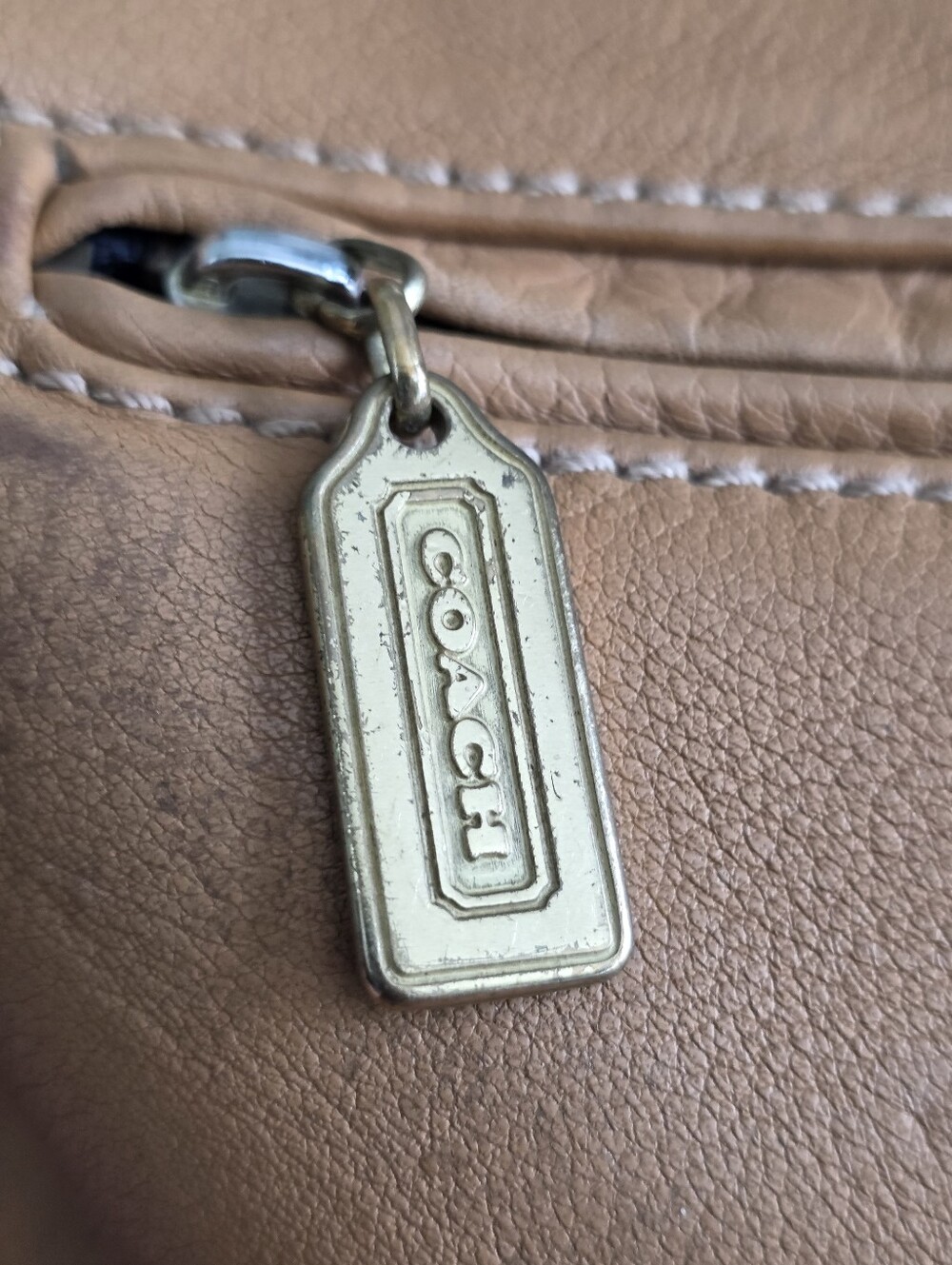 Coach 4903 Sonoma Natural Grain Leather Flap Crossbody Saddle Bag - Picture 7 of 16